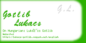 gotlib lukacs business card